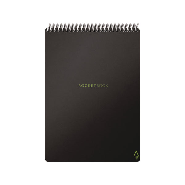 Rocketbook Flip Smart Notepad, Black Cover, Lined/Dot Grid Rule, 6 x 8.8, White, 18 Sheets (RKBFLPERCAFR) Each