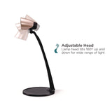 BLACK+DECKER Modern LED Desk Lamp, Black/Rose Gold (BLDVLED1814BD) Each