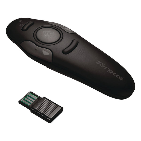 Targus Wireless USB Presenter with Laser Pointer, Class 2, 50 ft Range, Black (TRGAMP16US) Each