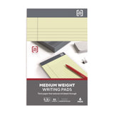 TRU RED™ Notepads, Narrow Rule, 50 Canary Yellow 5 x 8 Sheets, 6/Pack (TUDTR59899) Pack of 6