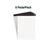 TRU RED™ Notepads, Narrow Rule, 50 White 8.5 x 11.75 Sheets, 6/Pack (TUDTR59922) Pack of 6