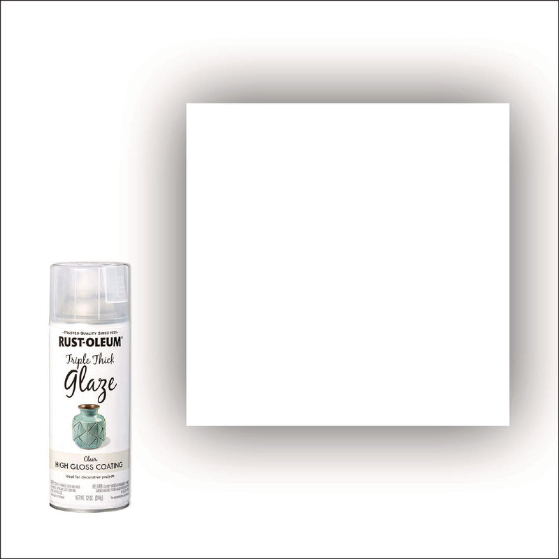 Rust-Oleum® Specialty Triple Thick Glaze Spray Paint, High Gloss Clear, 12 oz Aerosol Can (RST301416EA) Each