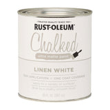 Rust-Oleum® Ultra Matte Chalked Paint, Matte White, Quart Can, 2/Carton (RST285140) Case of 2