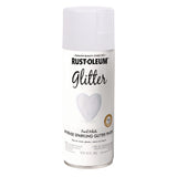 Rust-Oleum® Specialty Glitter Spray Paint, Glitter White, 10.25 oz Aerosol Can, 6/Carton (RST299426) Case of 6