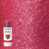 Rust-Oleum® Specialty Glitter Spray Paint, Glitter Pink, 10.25 oz Aerosol Can, 6/Carton (RST301818) Case of 6