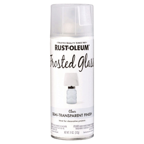 Rust-Oleum® Specialty Frosted Glass Spray Paint, Matte Clear, 11 oz Aerosol Can, 6/Carton (RST342600) Case of 6