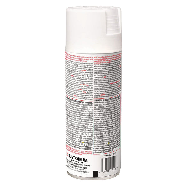 Rust-Oleum® High Heat Enamel Spray Paint, Flat White, 12 oz Aerosol Can, 6/Carton (RST7751830) Case of 6