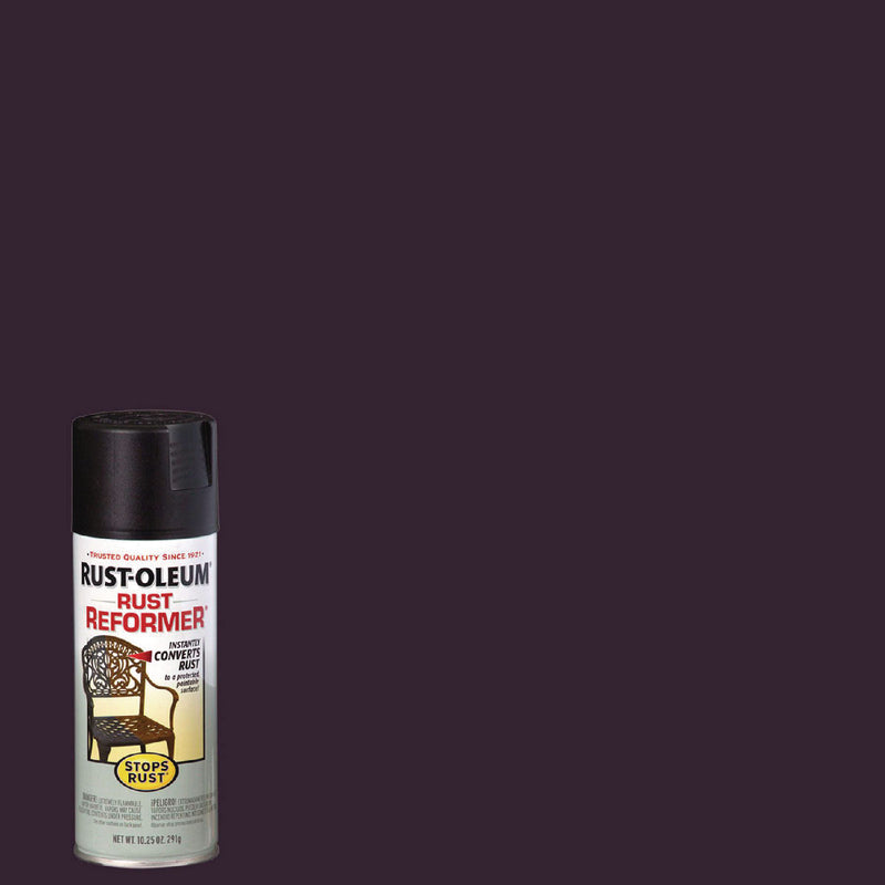 Rust-Oleum® Stops Rust Rust Reformer Spray, Black, 10.25 oz Aerosol Can, 6/Carton (RST215215) Case of 6