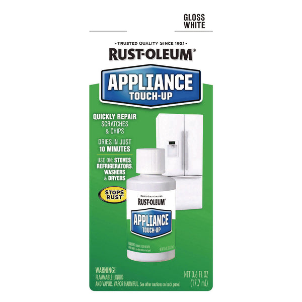 Rust-Oleum® Specialty Gloss White Appliance Epoxy Touch, Gloss White, 0.6 oz Bottle, 6/Carton (RST203000) Case of 6