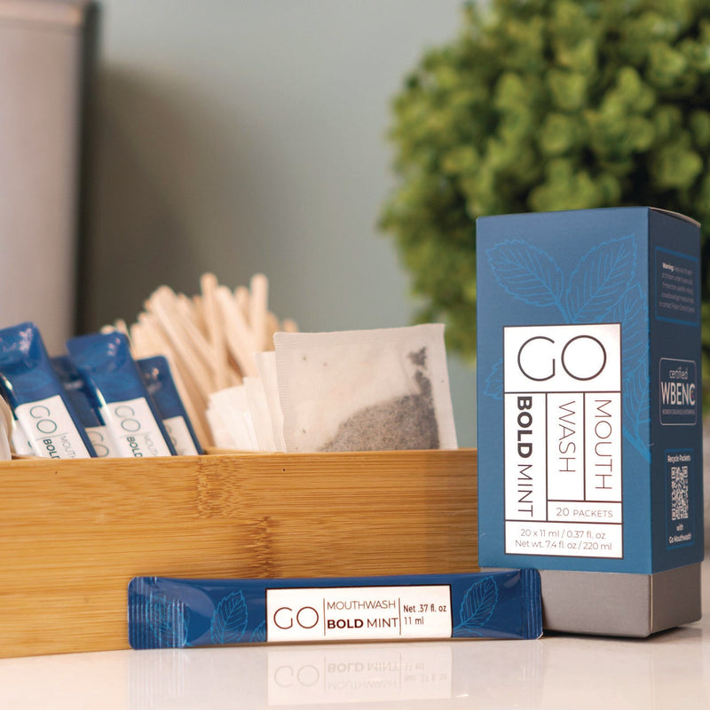 Go Mouthwash Individual Mouthwash Packets, Display Pack, Bold Mint Flavor, 0.37 oz Packet, 20/Pack (GMHMW20BOLD) Pack of 20