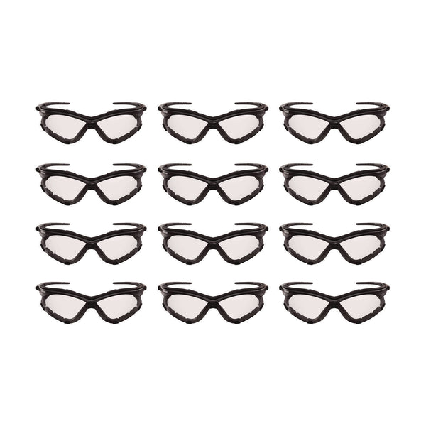 KleenGuard™ V30 Nemesi Foam Safety Glasses, Black Nylon Frame, Clear Polycarbonate Lens, 12/Carton (KCC65335) Case of 12