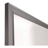 TRU RED™ Magnetic Porcelain Dry Erase Board, 48" x 36", White Surface, Gray/Natural Aluminum Frame (TUDTR61185) Each