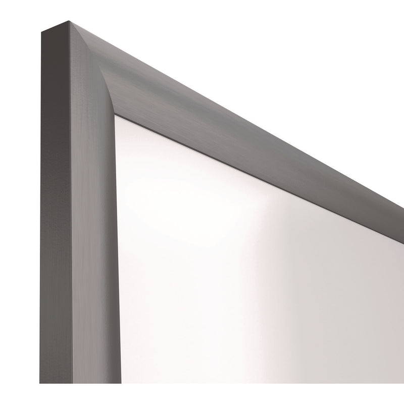 TRU RED™ Magnetic Porcelain Dry Erase Board, 48" x 36", White Surface, Gray/Natural Aluminum Frame (TUDTR61185) Each