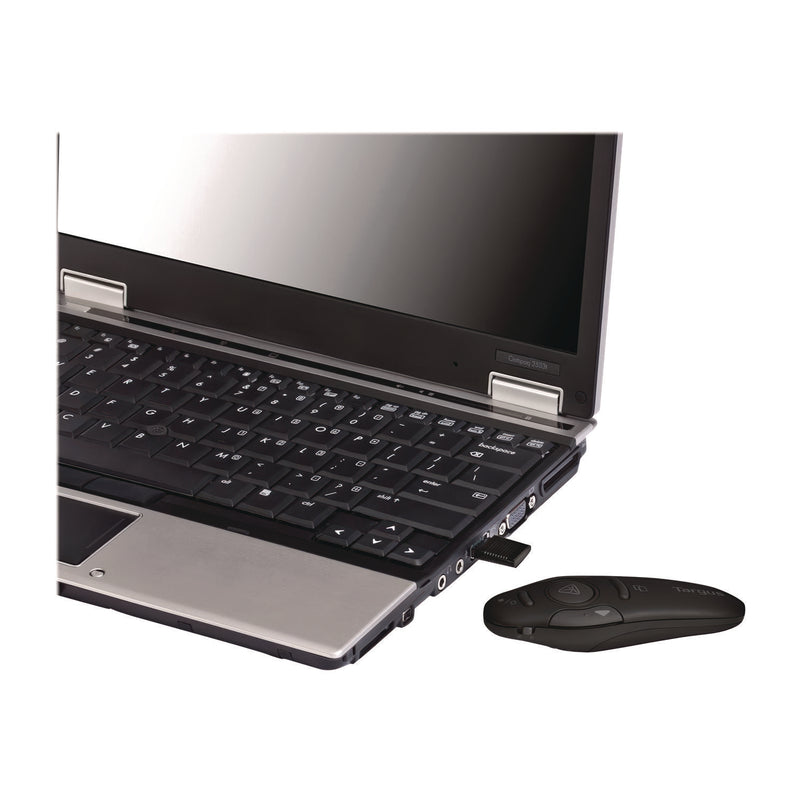 Targus Wireless USB Presenter with Laser Pointer, Class 2, 50 ft Range, Black (TRGAMP16US) Each