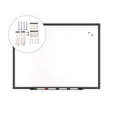 TRU RED™ Magnetic Porcelain Dry Erase Board, 48" x 36", White Surface, Black Aluminum Frame (TUDTR61189) Each