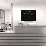 TRU RED™ Tempered Glass Dry Erase Board, 48" x 36", Black Surface (TUDTR61200) Each