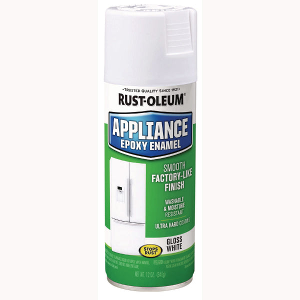Rust-Oleum® Specialty Appliance Epoxy Spray Paint, Gloss White, 12 oz Aerosol Can, 6/Carton (RST7881830) Case of 6