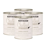 Rust-Oleum® Ultra Matte Chalked Paint, Matte White, Quart Can, 2/Carton (RST285140) Case of 2