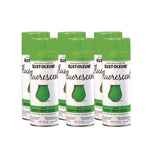 Rust-Oleum® Specialty Fluorescent Spray Paint, Flat Fluorescent Green, 11 oz Aerosol Can, 6/Carton (RST342417) Case of 6