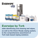 Tork® Surface Cleaning Wet Wipe, 1-Ply, 6 x 6, Lemon, White, 900 Sheets, 4/Carton (TRK192830) Case of 4