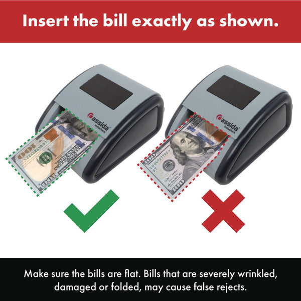 Cassida InstaCheck Counterfeit Detector, Infrared, Magnetic Strip Detection, U.S. Currency (CIAINSTACHECK) Each