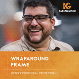 KleenGuard™ V30 Nemesis Safety Glasses, Black Nylon Frame, Indoor/Outdoor Polycarbonate Lens, 12/Box (KCC25685BX) Box of 12