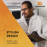 KleenGuard™ Nemesis Safety Glasses, Black Frame, Indoor/Outdoor Lens (ANS25685) Each