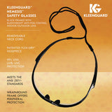 KleenGuard™ Nemesis Safety Glasses, Black Frame, Indoor/Outdoor Lens (ANS25685) Each