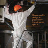 KleenGuard™ KGA35 Liquid and Particle Protection Coveralls, Elastic Wrist and Ankles, Large, White, 25/Carton (KCC38927) Case of 25