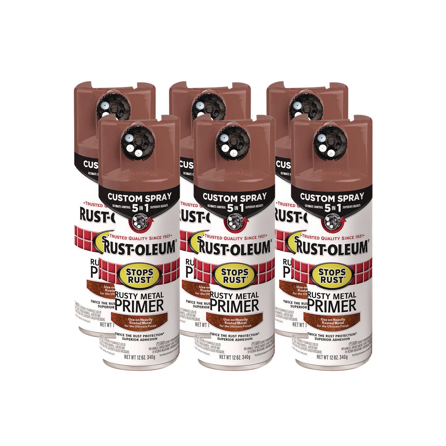 Rust-Oleum® Stops Rust 5-in-1 Spray Paint, Rusty Metal, 12 oz Aerosol ...