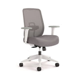 HON® Altern Mesh Back Task Chair, 17.95 to 21.1 Seat Height, Gray Seat, Gray/White Back, White Base (HONALTT1UMWHT)