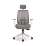 HON® Altern Mesh Back Task Chair, 17.95 to 21.1 Seat Height, Gray Seat, Gray/White Back, White Base (HONALTT1UMWHT)