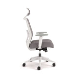 HON® Altern Mesh Back Task Chair, 17.95 to 21.1 Seat Height, Gray Seat, Gray/White Back, White Base (HONALTT1UMWHT)