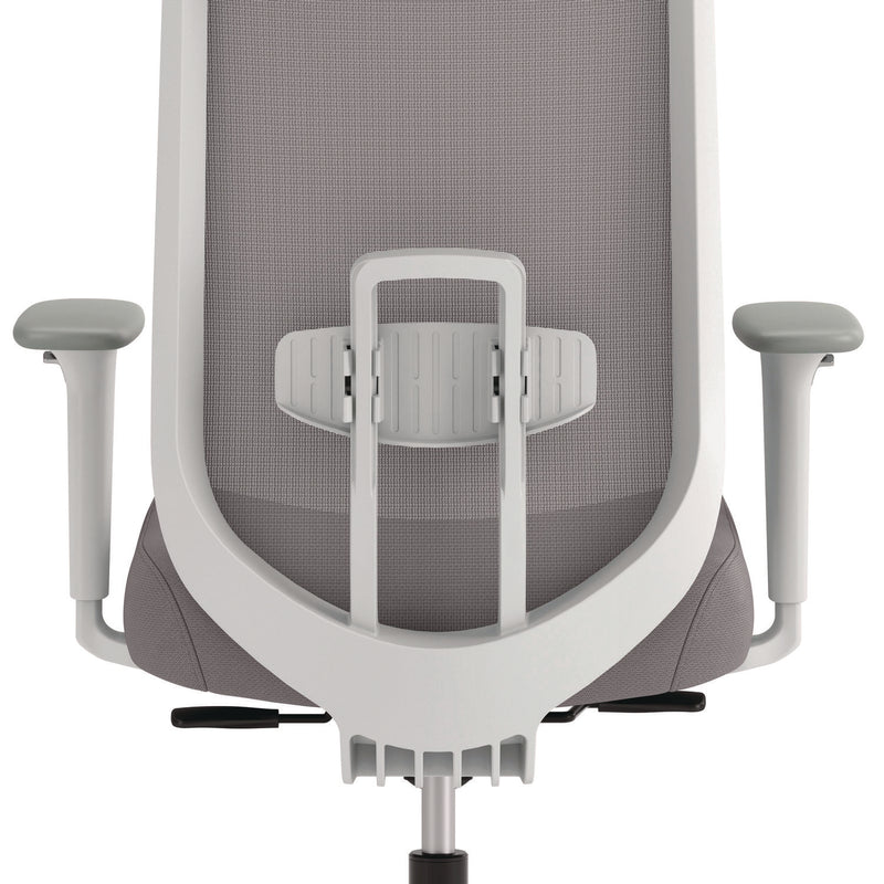 HON® Altern Mesh Back Task Chair, 17.95 to 21.1 Seat Height, Gray Seat, Gray/White Back, White Base (HONALTT1UMWHT)