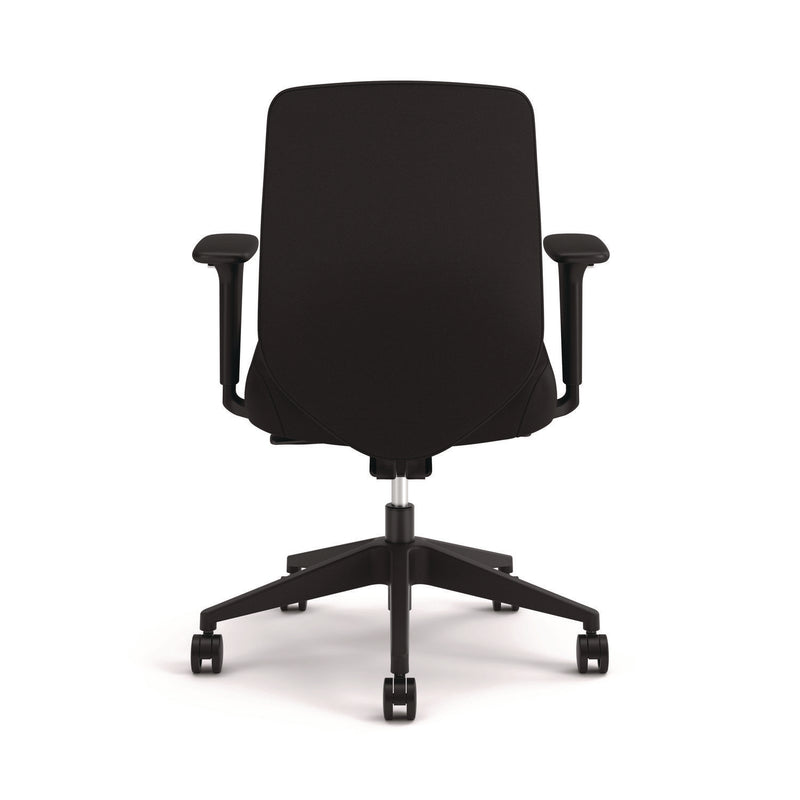 HON® Altern Upholstered Back Task Chair, 16.5 to 19.56 Seat Height, Black Seat, Black Back, Black Base (HONALTT1UUBLK)