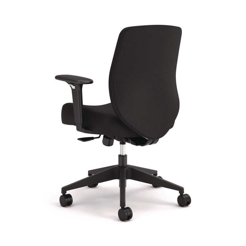 HON® Altern Upholstered Back Task Chair, 16.5 to 19.56 Seat Height, Black Seat, Black Back, Black Base (HONALTT1UUBLK)