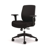 HON® Altern Upholstered Back Task Chair, 16.5 to 19.56 Seat Height, Black Seat, Black Back, Black Base (HONALTT1UUBLK)