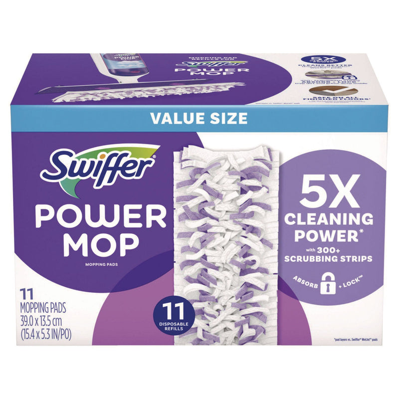 Swiffer® PowerMop Mopping Pads, 11.41 x 5.31, 11/Box, 2 Boxes/Carton (PGC12868) Each