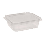 Pactiv Evergreen EarthChoice Tamper Evident Recycled Hinged Lid Deli Container, 24 oz, 7.25 x 6.37 x 2, Clear, 231/Carton (PCTTEHL7X624) Case of 231