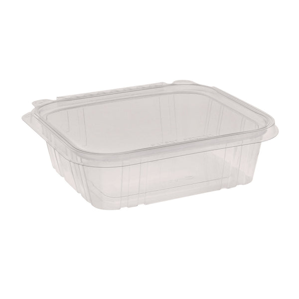 Pactiv Evergreen EarthChoice Tamper Evident Recycled Hinged Lid Deli Container, 24 oz, 7.25 x 6.37 x 2, Clear, 231/Carton (PCTTEHL7X624) Case of 231