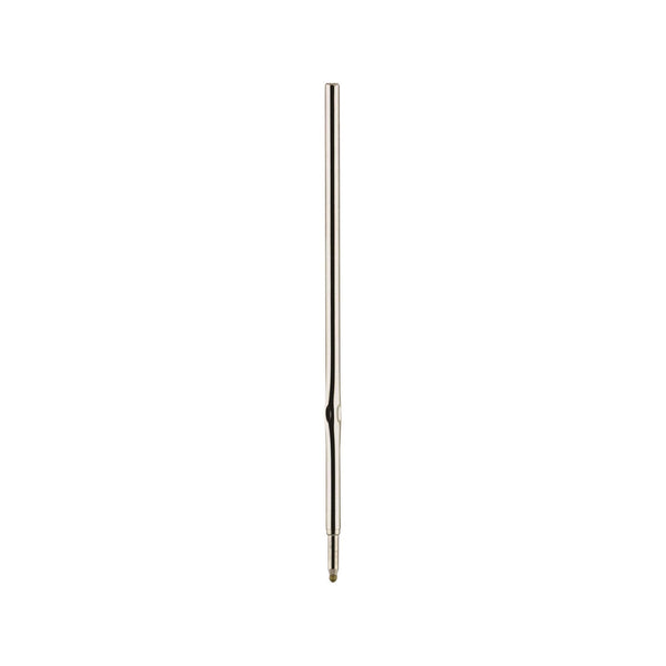 Zebra® F-Series Ballpoint Stainless Steel Pen Refill, Fine 0.8 mm Conical Tip, Black Ink, 2/Pack (ZEB89112) Pack of 2