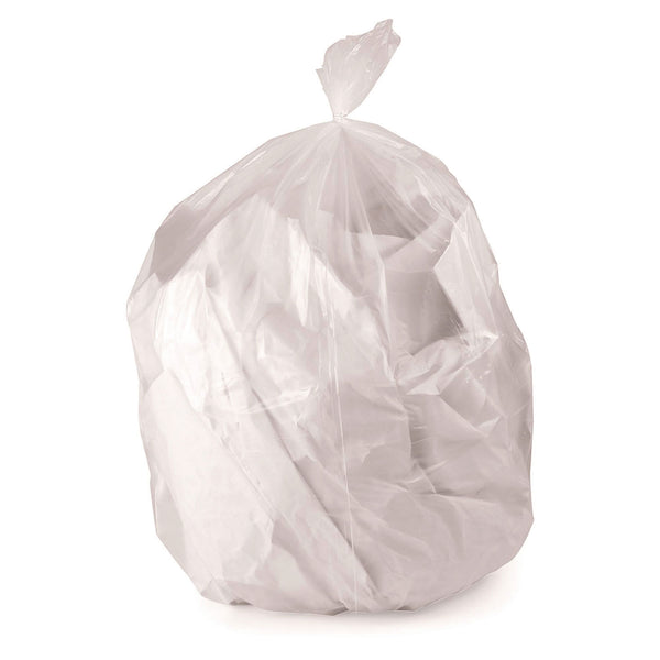 Heritage Linear Low-Density Can Liners, 33 gal, 1 mil, 33" x 45", Clear, Flat Pack, 200/Carton (HERH6645TC) Case of 200