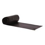 Heritage High-Density Waste Can Liners, 10 gal, 8 mic, 24" x 24", Black, Roll, 1,000/Carton (HERZ4824LKR01) Case of 1000