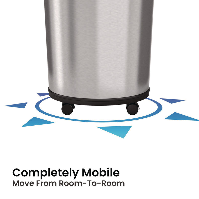 HLS Commercial® Extra-Large Sensor Trash Can with Wheels, 18 gal, Plastic/Stainless Steel (HLMHLS18RC) Each