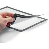 Durable® DURAFRAME MAGNETIC Sign Holder Frame, 13.39 x 17.87, Black Frame, 2/Pack (DBL464701) Pack of 2