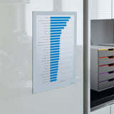 Durable® Infoframe DURAFRAME Self Adhesive Double Sided Sign Holder, 9.5 x 12, White Frame, 2/Pack (DBL476802) Pack of 2