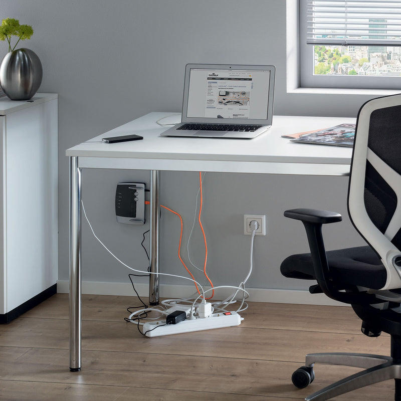 Durable® CAVOLINE Cable Management Box, 16" w x 6.1" d x 5.5" h, Large, Charcoal (DBL503037) Each