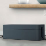 Durable® CAVOLINE Cable Management Box, 16" w x 6.1" d x 5.5" h, Large, Charcoal (DBL503037) Each