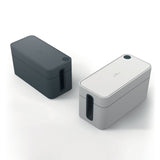 Durable® CAVOLINE Cable Management Box, 9.6" w x 4.96" d x 4.56" h, Small, Charcoal (DBL503537) Each