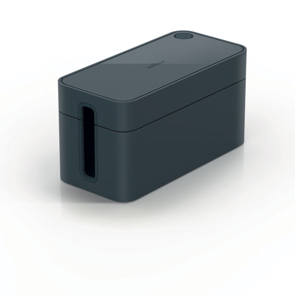 Durable® CAVOLINE Cable Management Box, 9.6" w x 4.96" d x 4.56" h, Small, Charcoal (DBL503537) Each
